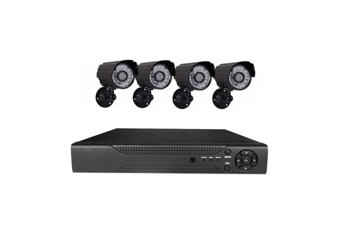 Sistem supraveghere kit video CCTV DVR 4 camere HDD 1 TB inclus
