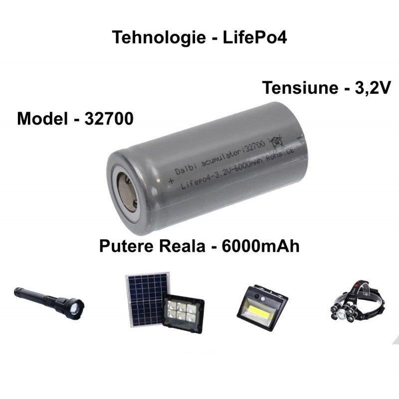 Acumulator LifePo4 – 32700/ 3,2V-6000mAh