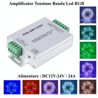 Amplificator Banda Led RGB DC 12-24V 24A