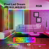 Banda led exterior RGB WS2811 digital pixel 60D-12V 5050