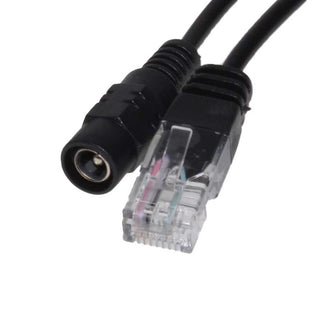 Cablu adaptor pasiv Poe UTP cu alimentare Negru