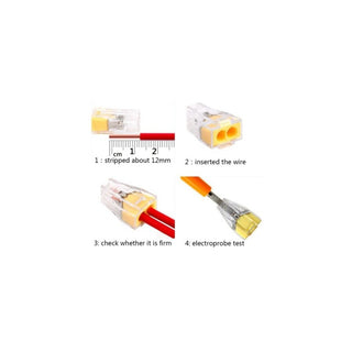 Conector Rapid cu 2 contacte galben