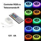 Controler pentru banda led RGB cu telecomanda 44 taste