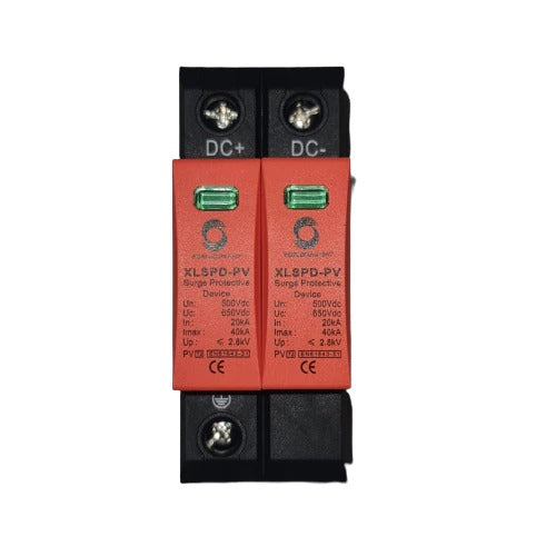 Siguranta descarcator de supratensiune 500V DC panouri fotovoltaice, SPD 2P