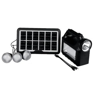 Kit solar fotovoltaic cu 3 becuri USB lampa cu LED-uri Music