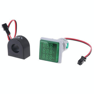 Indicator digital de panou 3in1 culoare verde tensiune AC