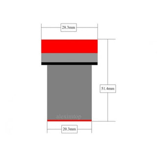 Voltmetru digital rotund culoare portocaliu 250V/AC 20-500V