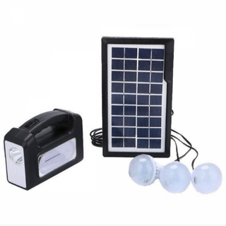 Kit solar camping cu 3 becuri USB, lanterna