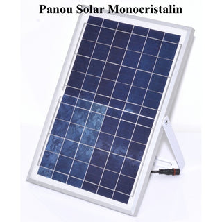 Proiector Led, 300W cu Panou Solar si Telecomanda, 241 leduri