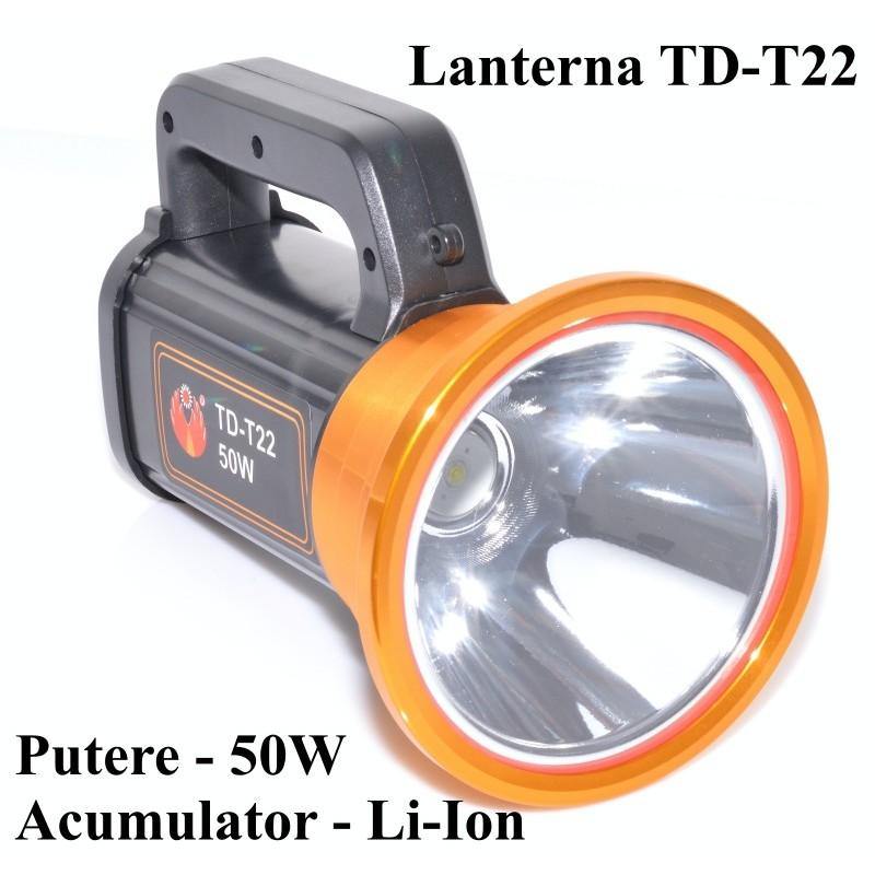 Lanterna LED 50W + 50W ,TD-T22 , 12 Leduri - pedavo