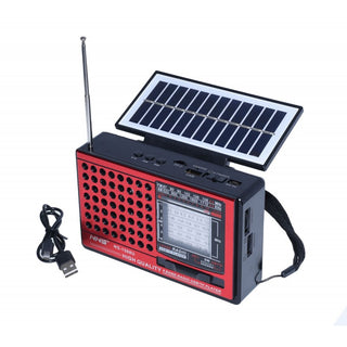 Radio solar cu lanterna , USB si slot pentru card de memorie