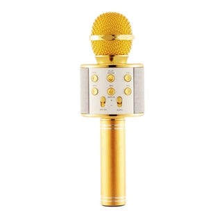 Microfon Karaoke Cu Boxa incorporata si Bluetooth Compatibil cu orice Smartphone Acumulator Integrat