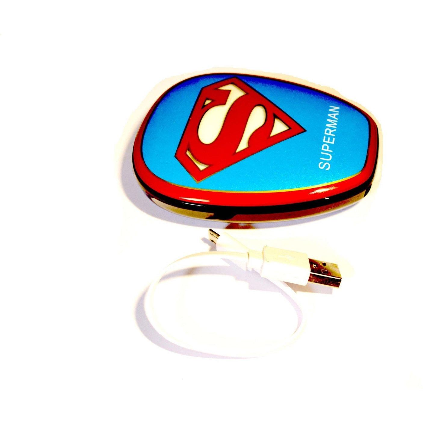 Baterie externa acumulator portabil Avengers, Superman de mare capacitate 12000 mAh, 1 x USB, pentru telefoane mobile, smartphone, tablete - pedavo