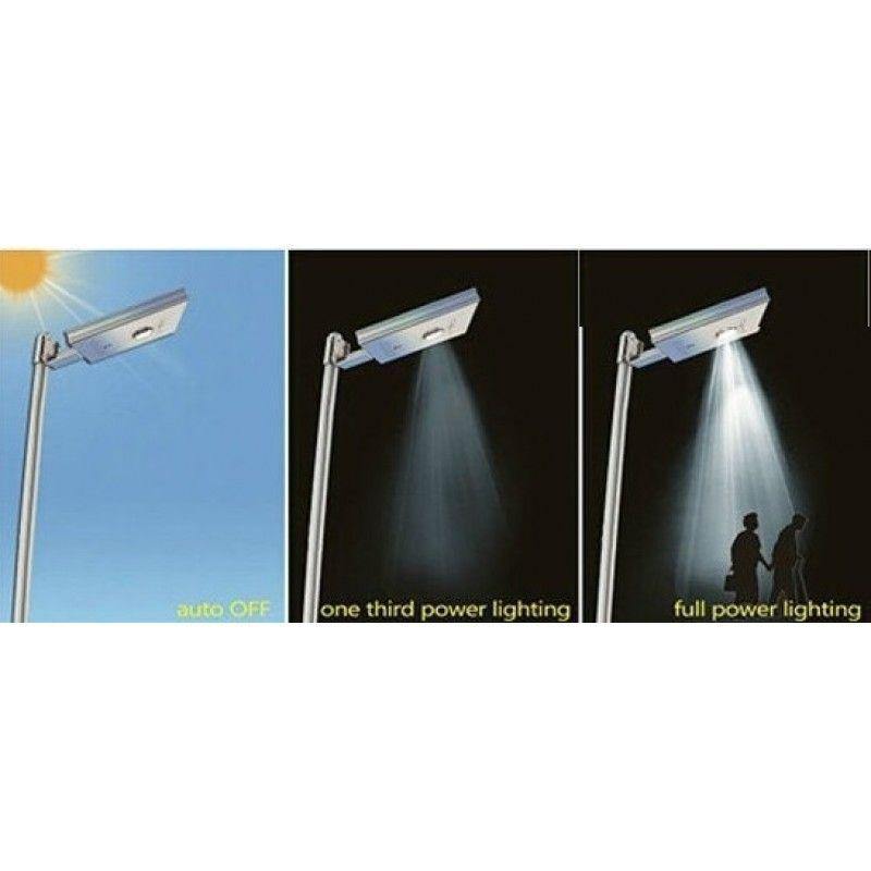 Lampa LED 60W Iluminat Stradal Solara cu Senzor - pedavo
