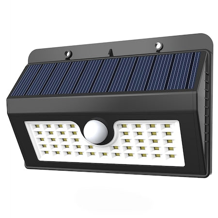Lampa solara PEDAVO 55 LED-uri senzor de miscare si lumina negru