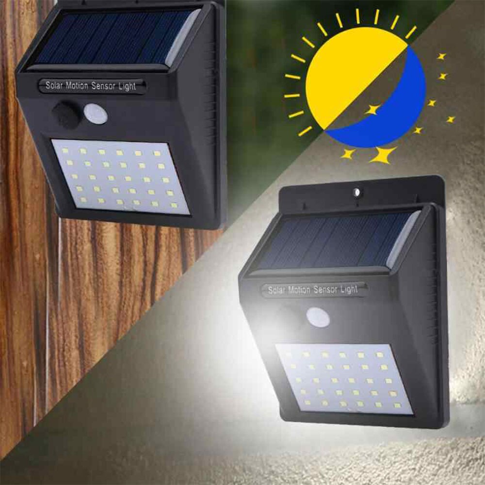 Lampa solara cu 30 x LED senzor de miscare si lumina