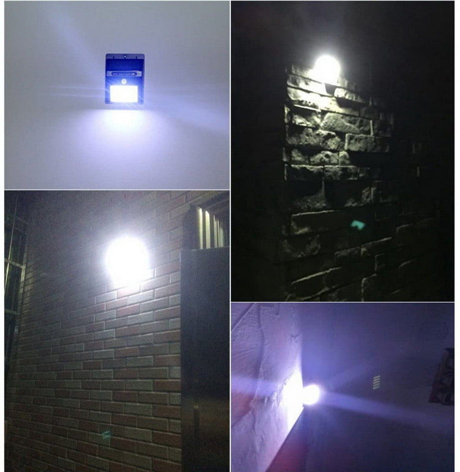 Lampa Led solara de perete 48 de leduri cu senzor