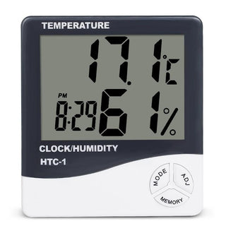 Termometru digital cu ceas si hidrometru